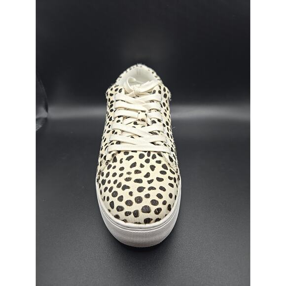 Official Program STW-70 Womens Low Top Sneakers Off White Leopard Print 7.5 NWB - Picture 3 of 6